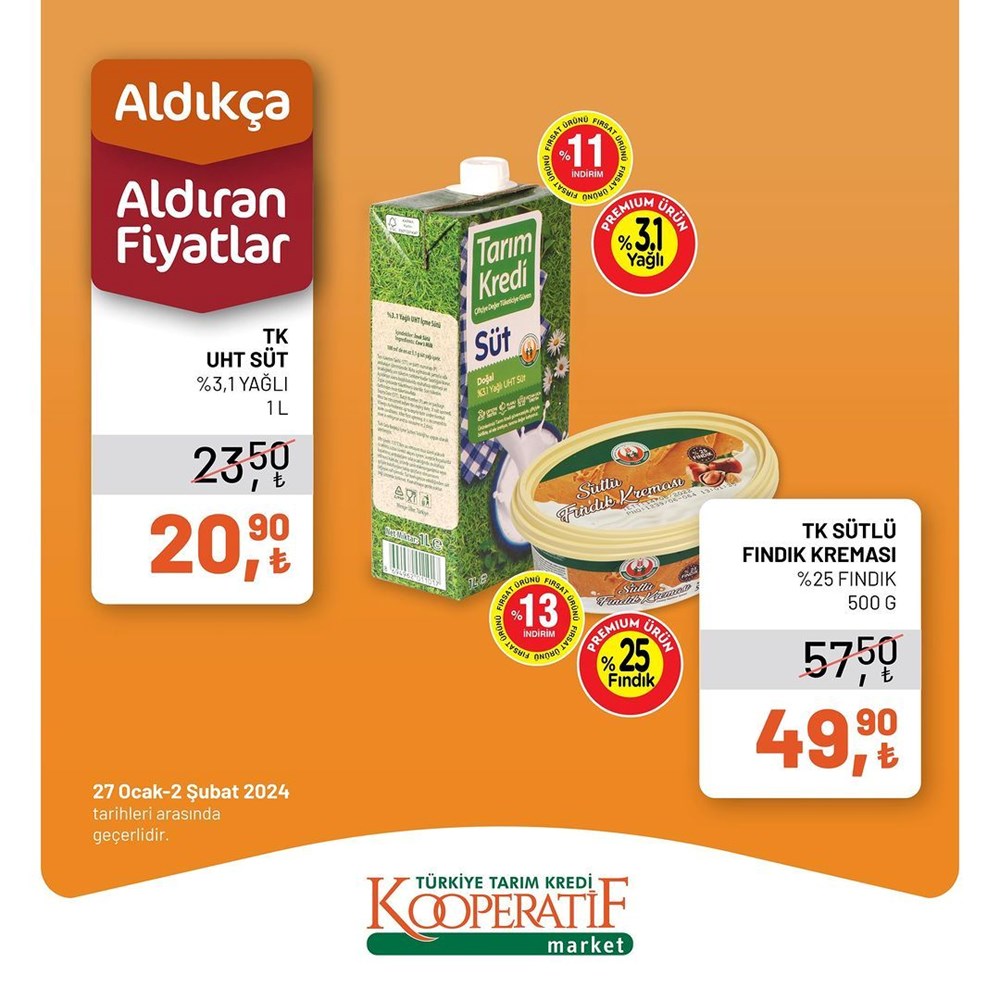 Tarım Kredi Kooperatif Market'te şubat ayına özel yeni indirimli ürünler listesi (29 Ocak-2 Şubat 2024 Tarım Kredi Market indirimleri) - 2