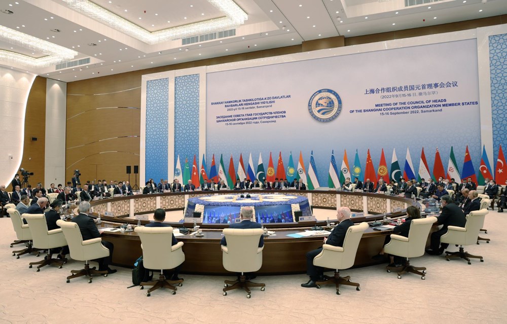 Cumhurbaşkanı Erdoğan Şanghay İşbirliği Örgütü Zirvesi için Özbekistan'da - 1