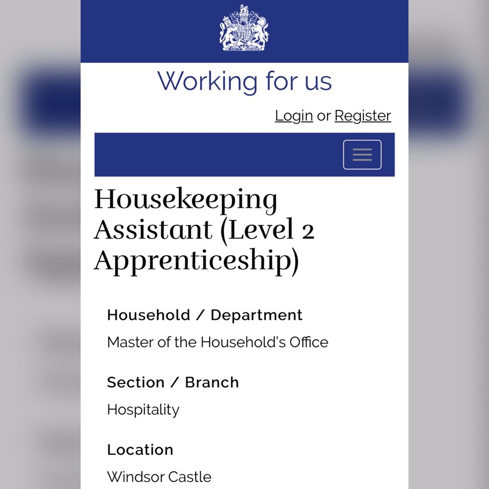 Kraliçe Elizabeth yatılı temizlik personeli arıyor - 2