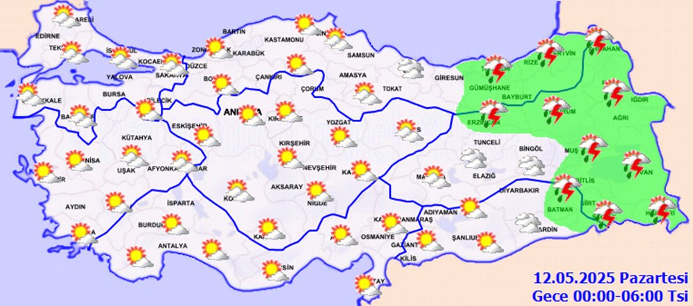 Meteoroloji uyardı: Bu sefer Rusya'dan geliyor 76 KF V