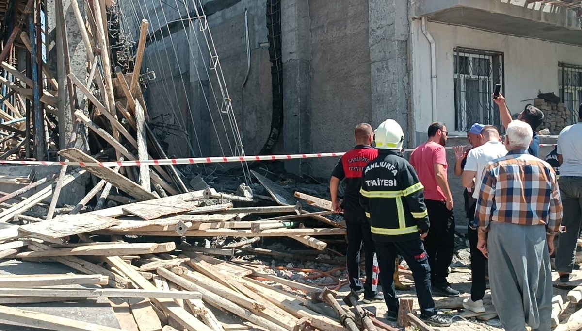 Viranşehir'de inşaat çöktü