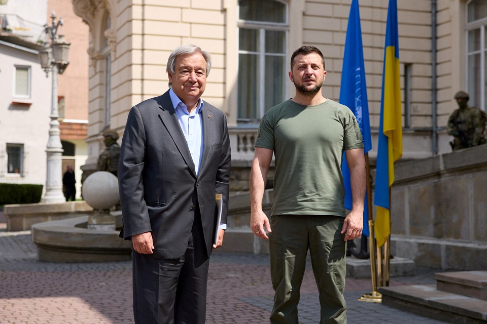 Lviv'de üçlü zirve: Cumhurbaşkanı Erdoğan, Ukrayna lideri Zelenski ve Guterres'ten açıklama - 3