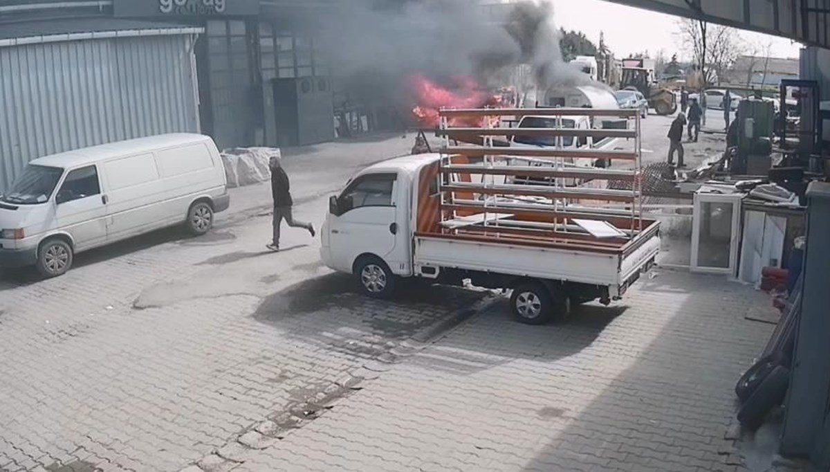 Silivri’de yere atılan sigara yangın çıkardı