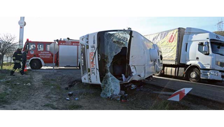 Kayseri'de zincirleme trafik kazası