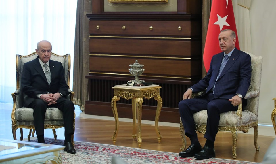 Beştepe'de Erdoğan-Bahçeli görüşmesi - 1