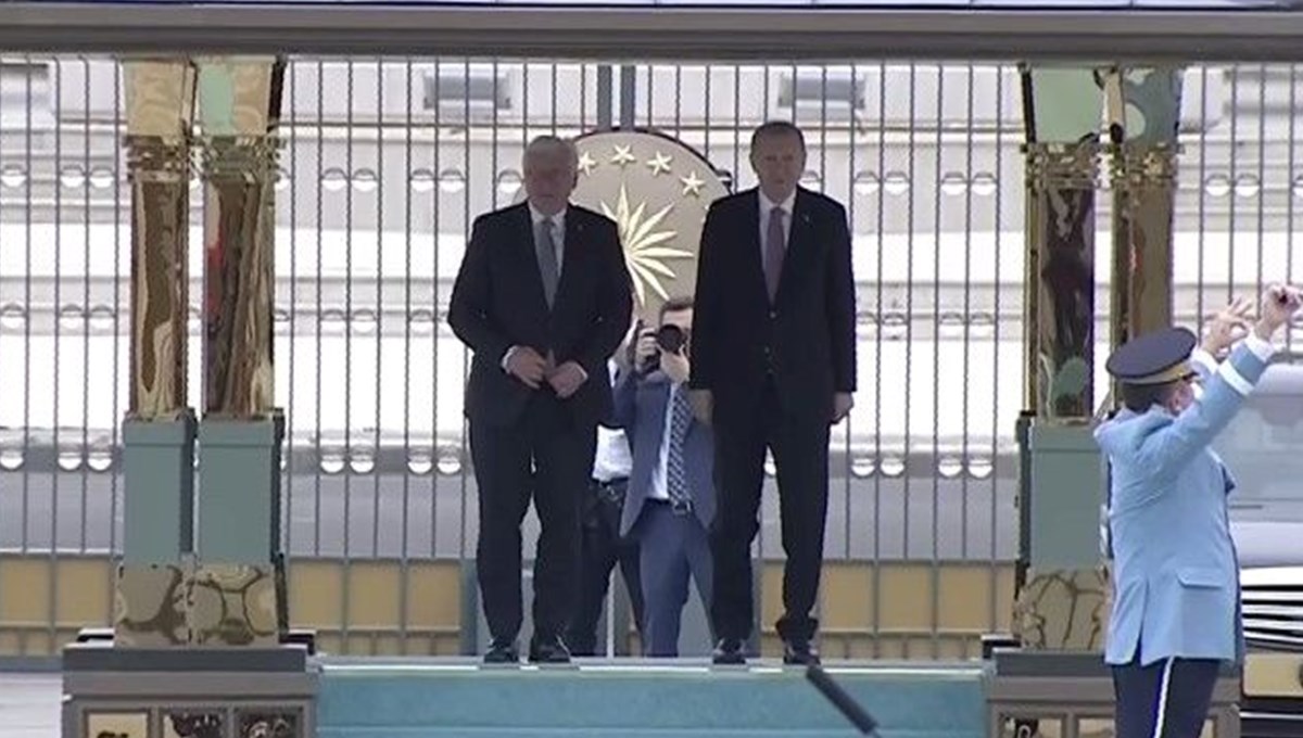 Almanya Cumhurbaşkanı Steinmeier Beştepe'de