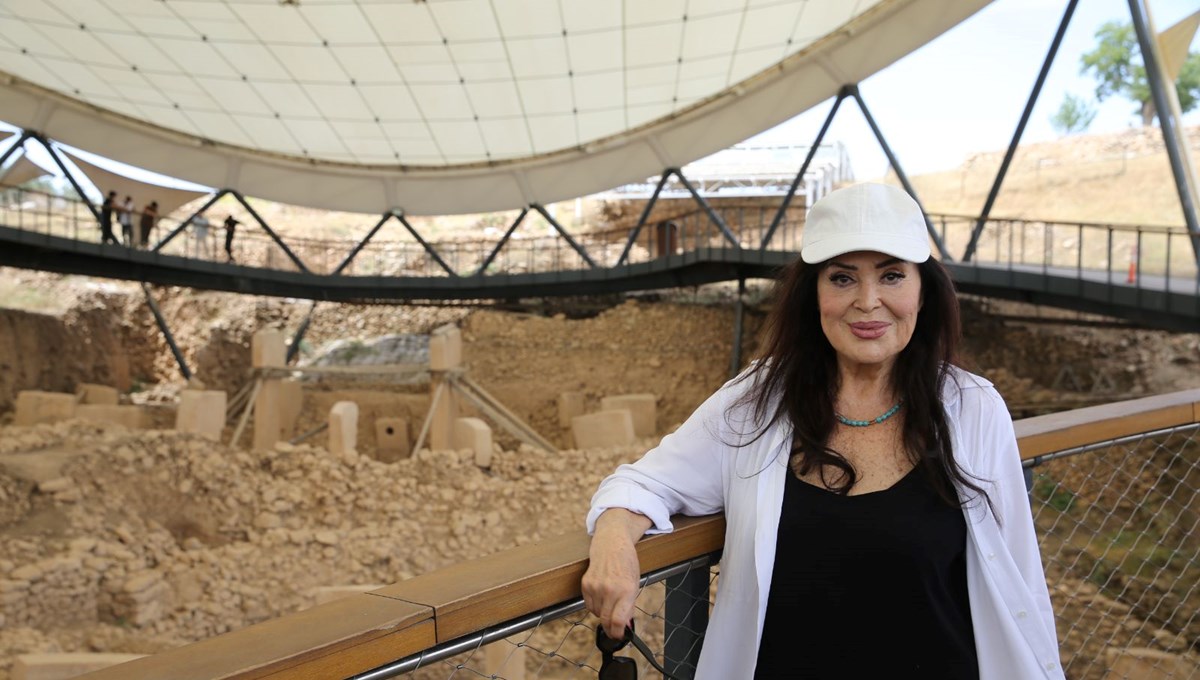 Türkan Şoray Göbeklitepe'yi ziyaret etti