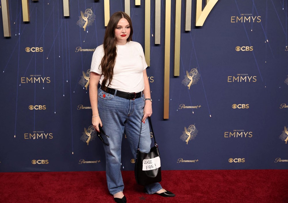 Emmy ödül töreninde İsrail'i protesto eden ünlüler - 4