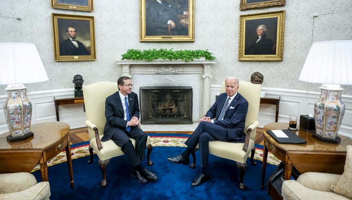 Biden, İsrail Cumhurbaşkanı Herzog’u Beyaz Saray’da ağırladı