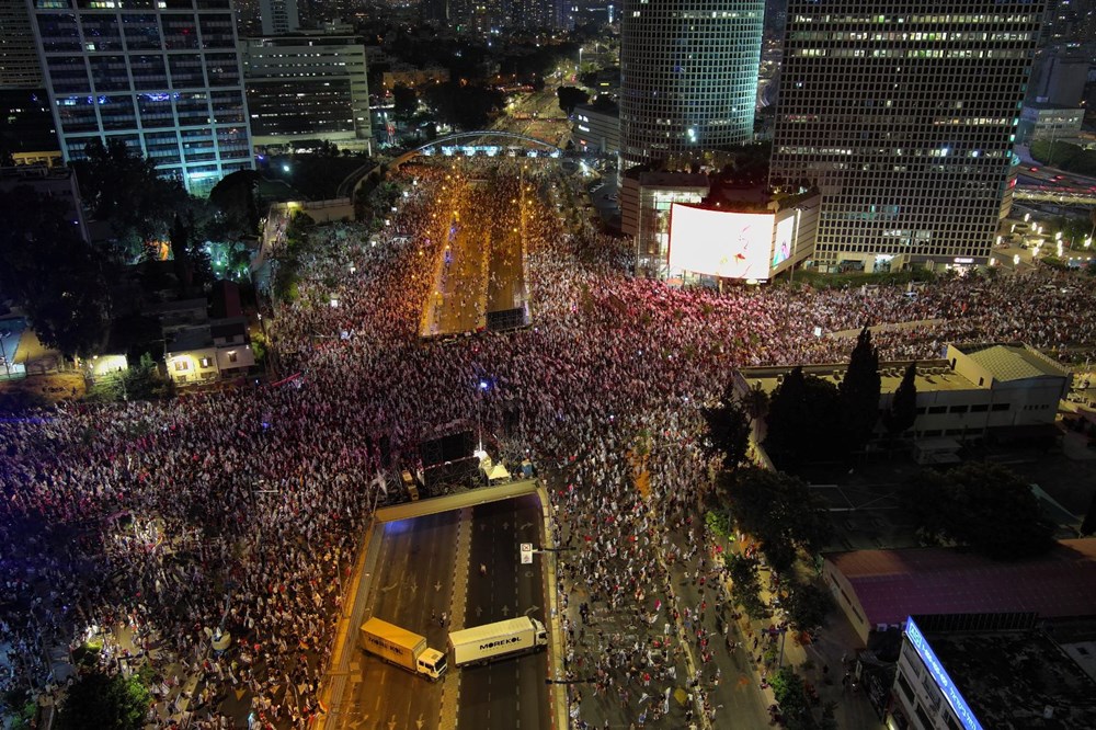 İsrail'de protestolar 8. ayında: Hükümetin yargı düzenlemesine tepkiler sürüyor - 4