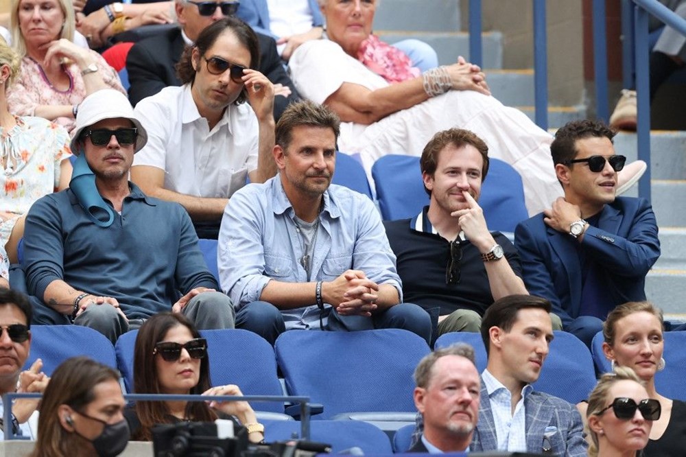 Brad Pitt ve Bradley Cooper tenis maçında - 2