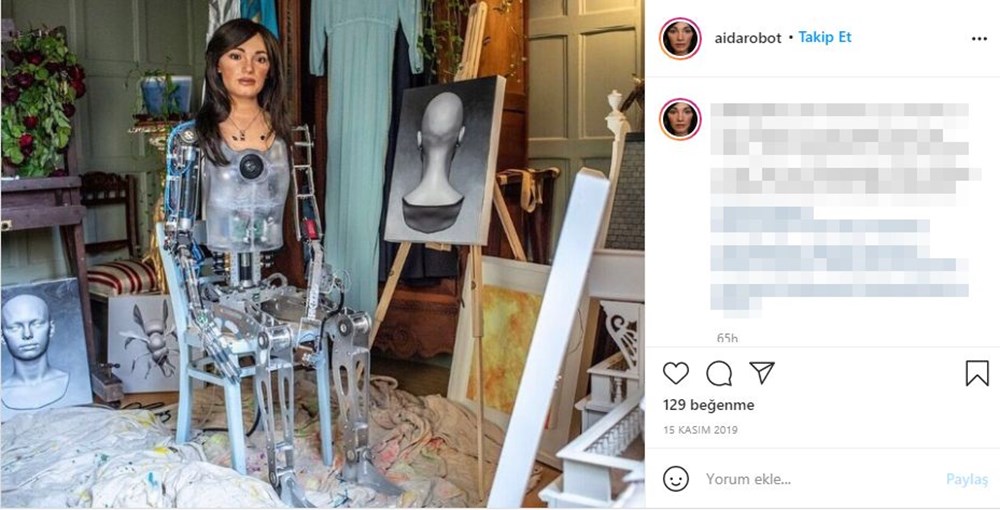 Robot Ai-Da’dan otoportre sergisi - 11