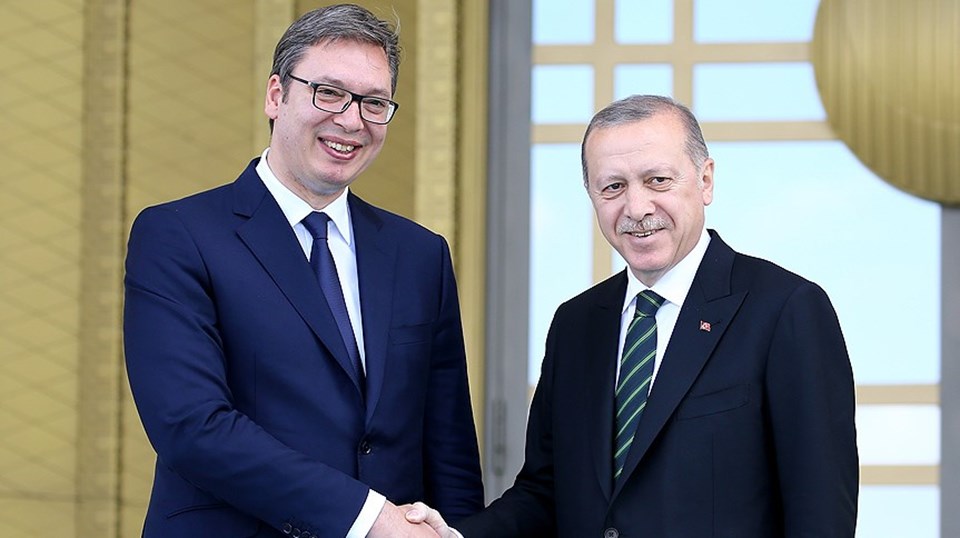 Cumhurbaşkanı Erdoğan, Vucic'i resmi törenle karşıladı - 1
