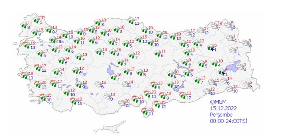 Meteoroloji'den 12 il için sarı ve turuncu kodlu uyarı (Bugün hava nasıl olacak?) - 9