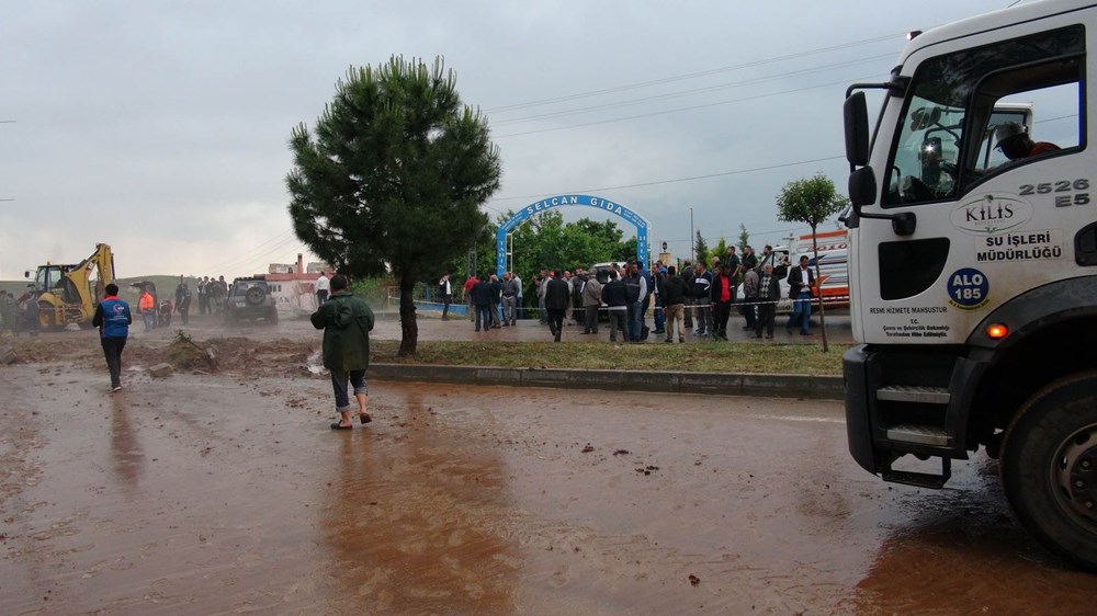 Kilis�te sağanak sele neden oldu NTV