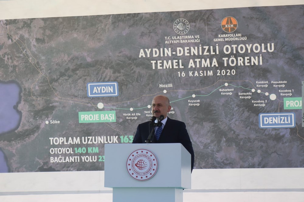 Bakan Karaismailoğlu: Aydın-Denizli Otoyolu seyahat süresini 1 saat 15 dakikaya düşürecek - 12