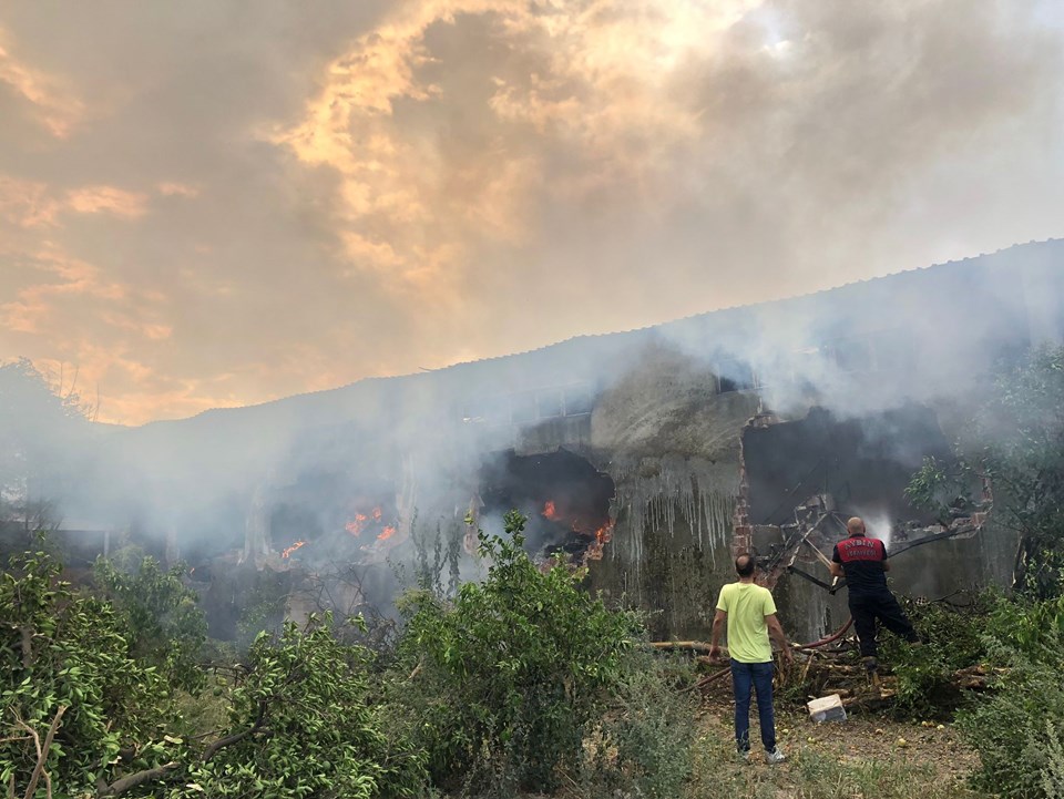 Aydın’da incir işleme tesisinde yangın - 1