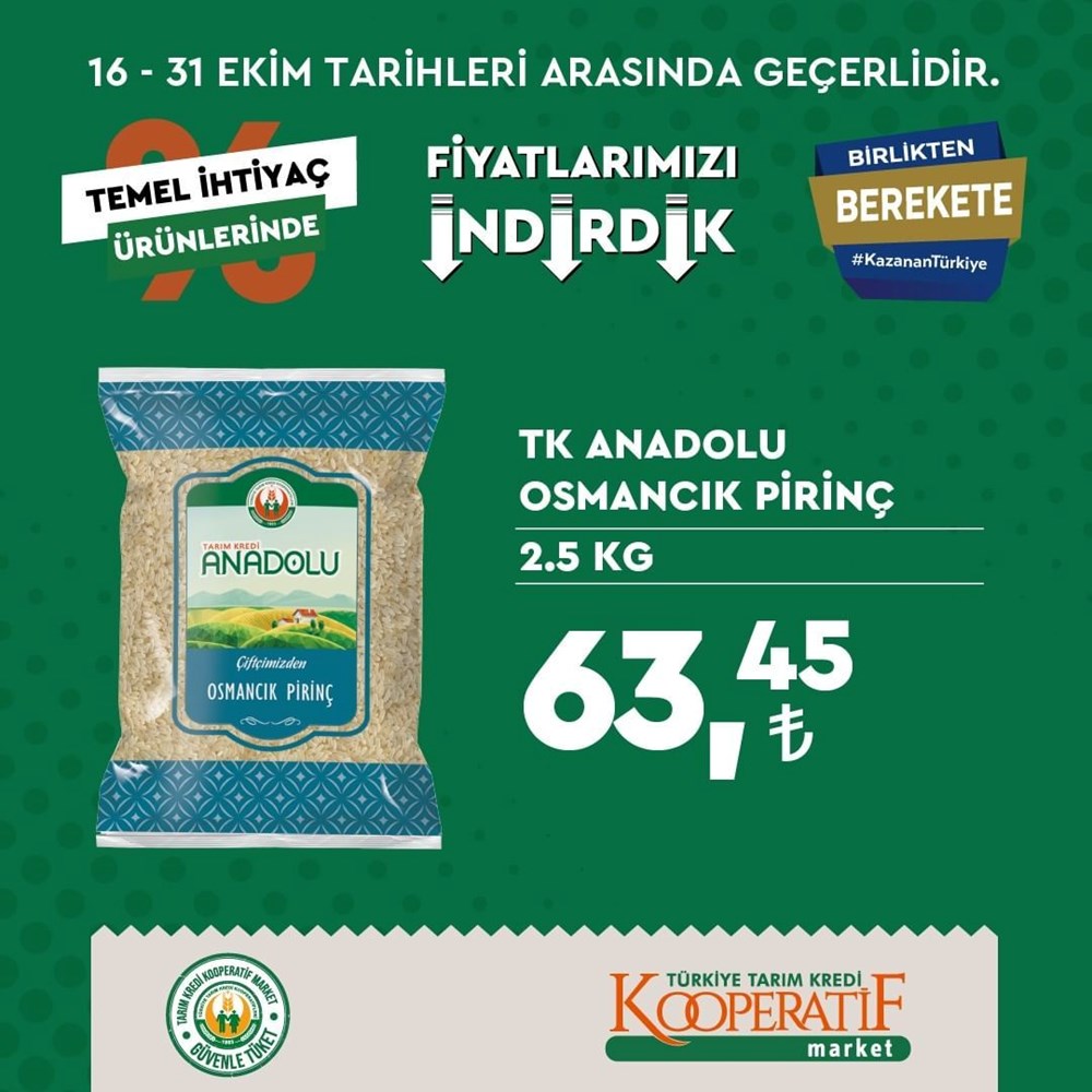 Tarım Kredi Kooperatif Market temel ihtiyaç ürünlerinde büyük indirimler (17-31 Ekim güncel indirimli ürünler kataloğu) - 23