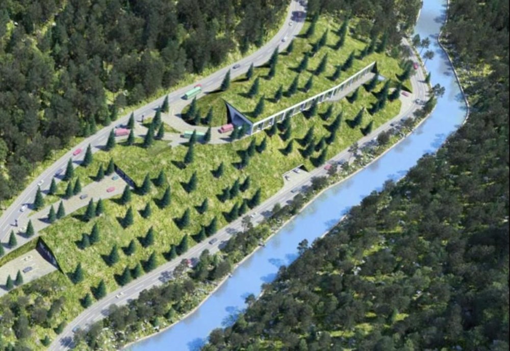 Environmental friendly parking lot inside the mountain in Ayder Plateau - 11