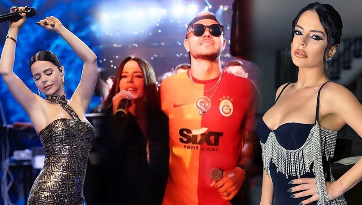Simge Sağın'dan Icardi'li pozlar Simge Sağın'dan Icardi'li pozlar