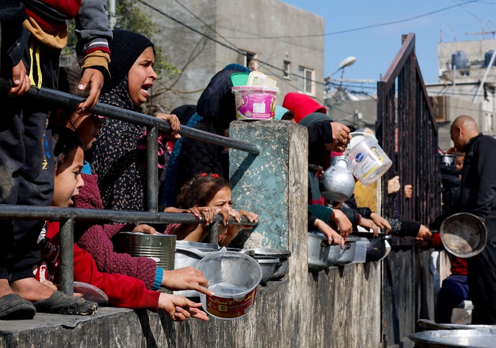 Gazze Şeridi'nde "Yemek istiyoruz" sloganları - 14