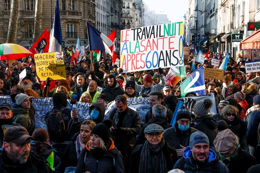Paris’te emeklilik reformu protestosu 112 Kh16dGddkke86zLmSQRozw