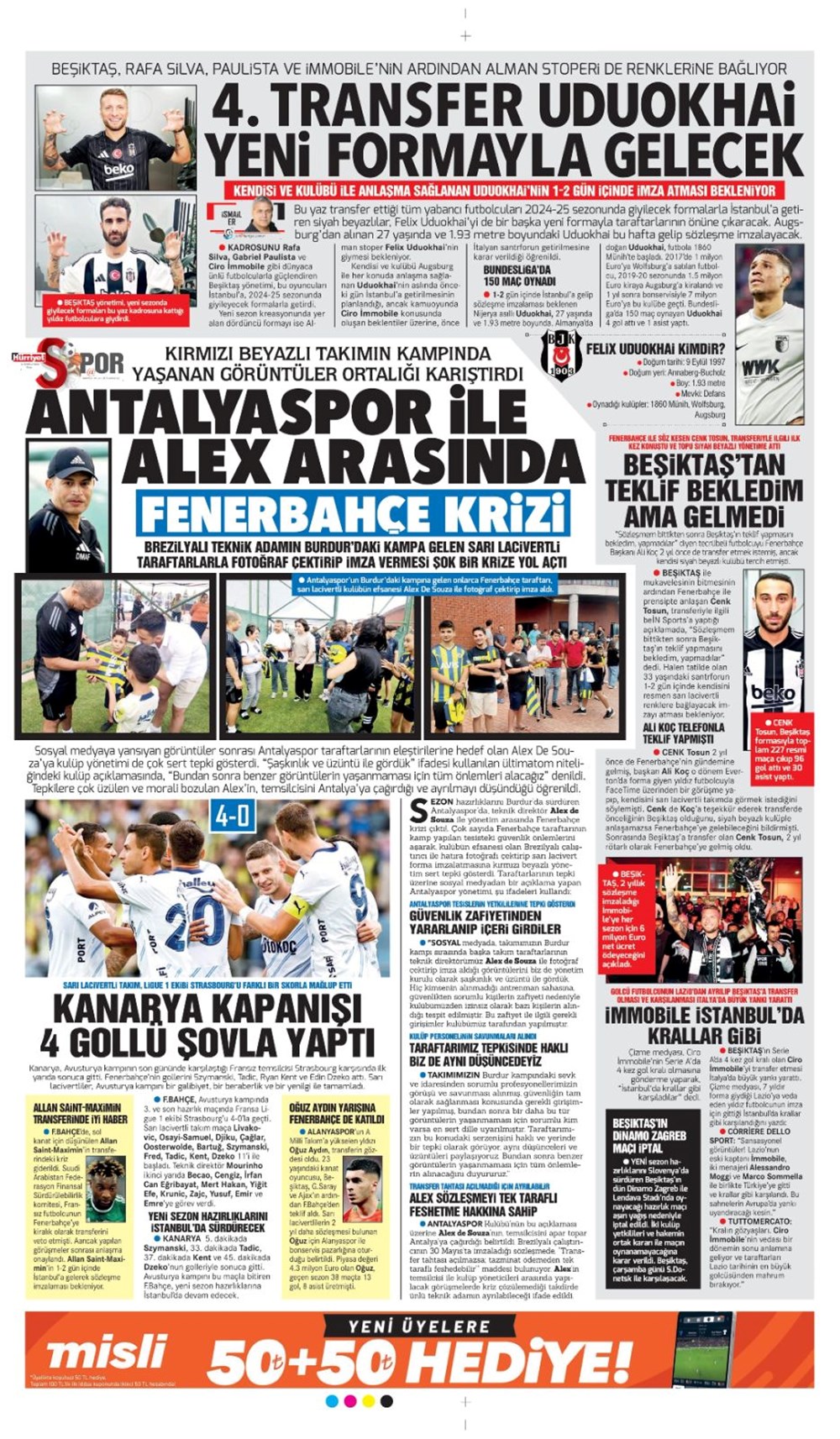 "Devlerle yarışa girdi: Hedef Felix" (14 Temmuz 2024 spor manşetleri) - 17