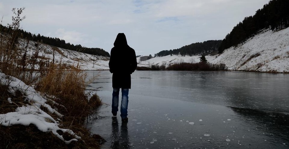 Kars'ta soğuk hava: Ördek Gölü tamamen dondu - 2