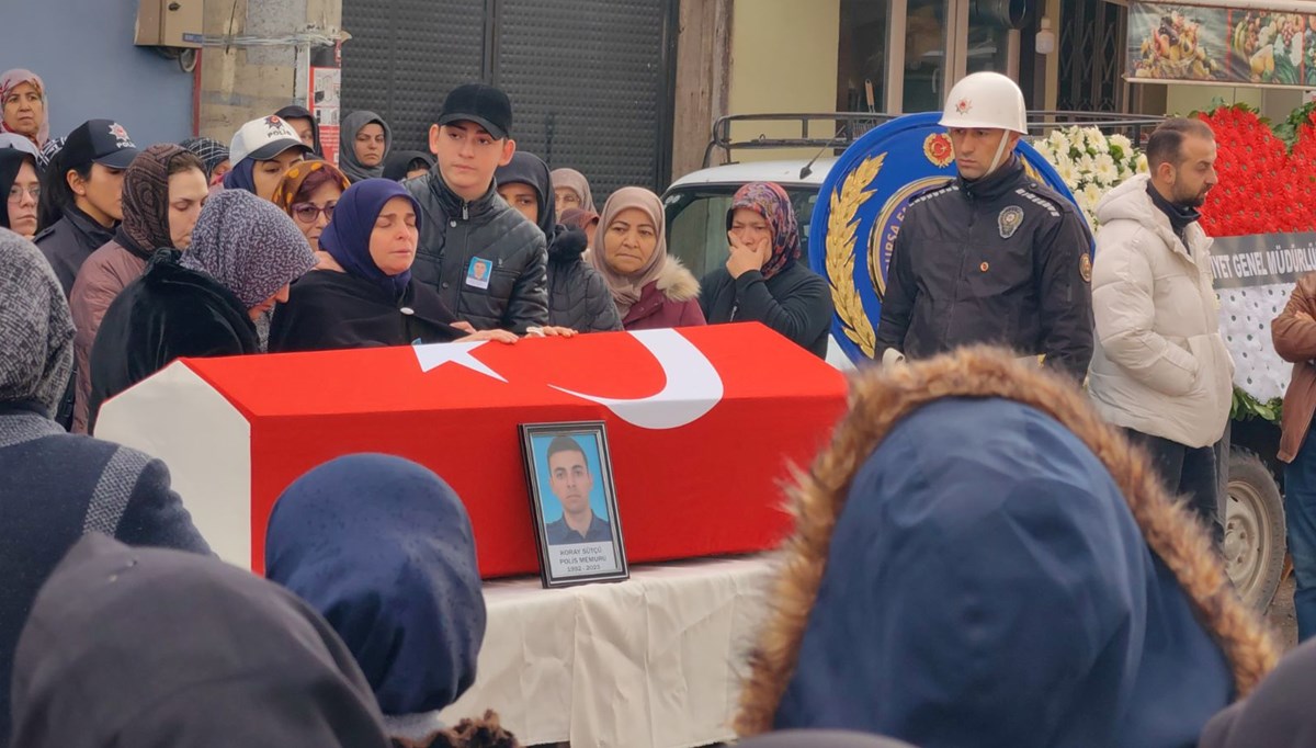 Cumhurbaşkanlığı koruma polisi, son yolculuğuna uğurlandı