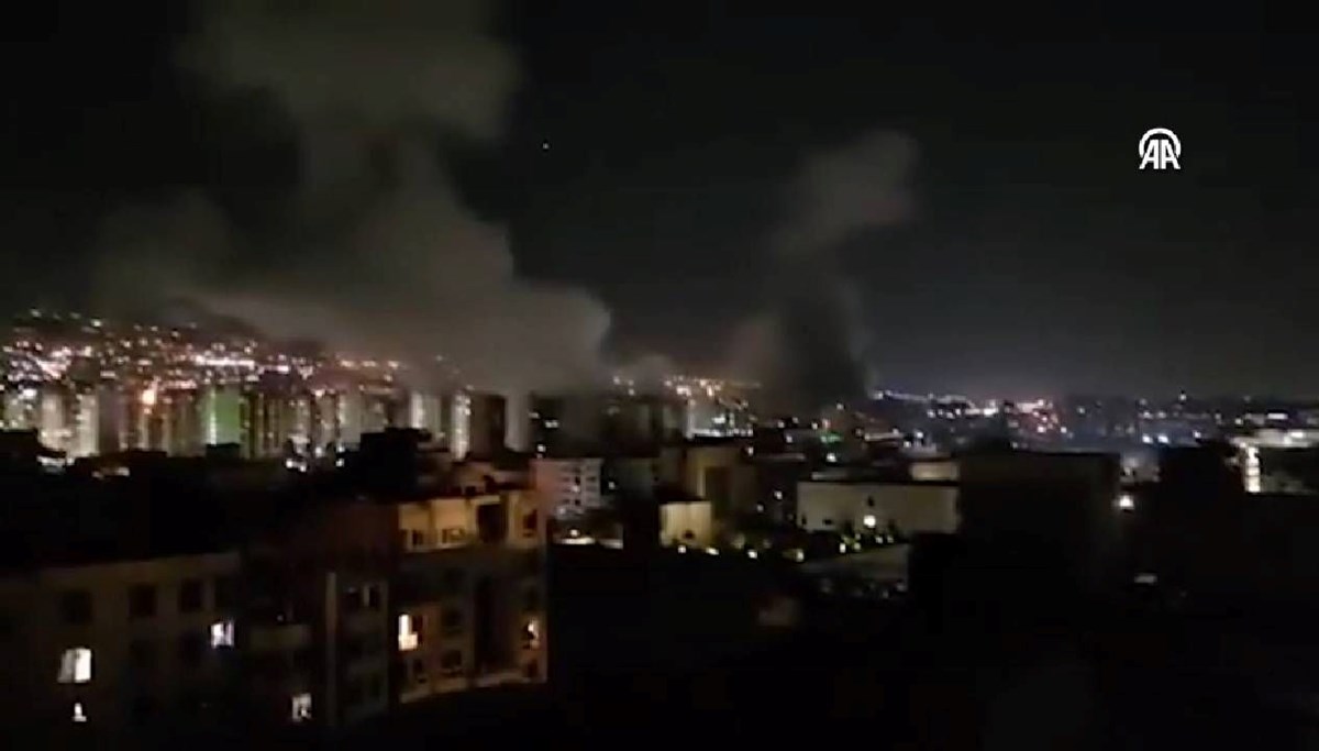 Tahran'da şiddetli patlama sesleri