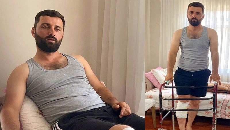 Ayı saldırısından kurtuldu