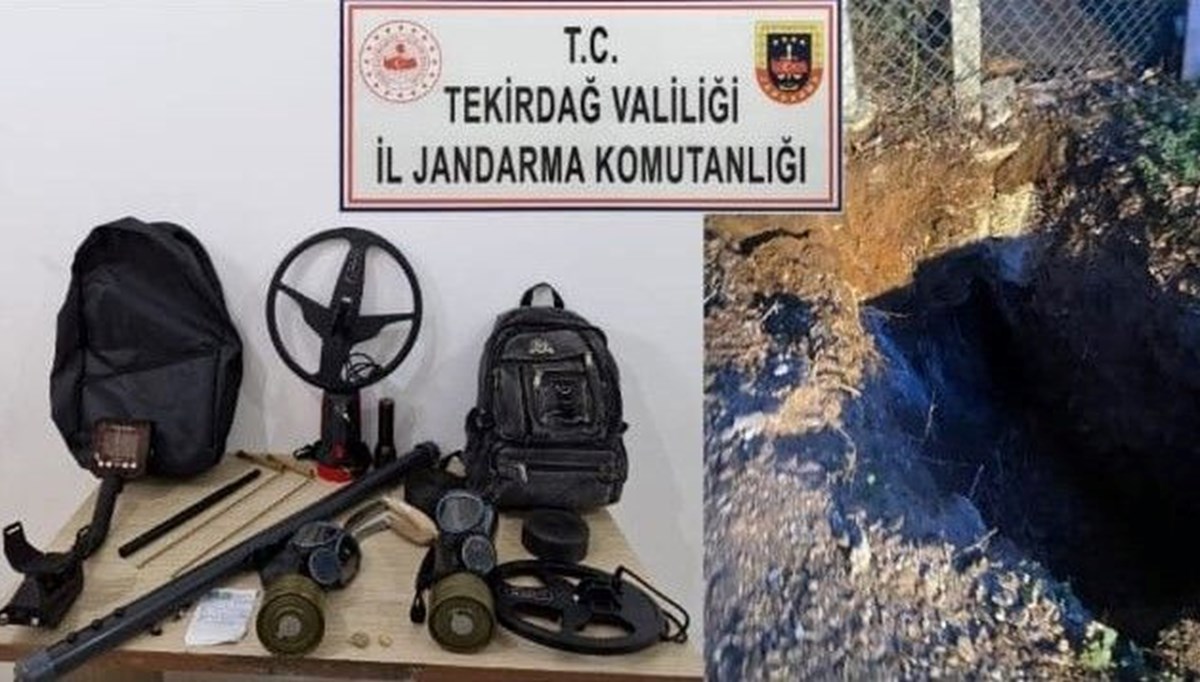 Tekirdağ'da çiftlik evinde kaçak kazı yapan 5 kişi yakalandı Tekirdağ'da çiftlik evinde kaçak kazı yapan 5 kişi yakalandı