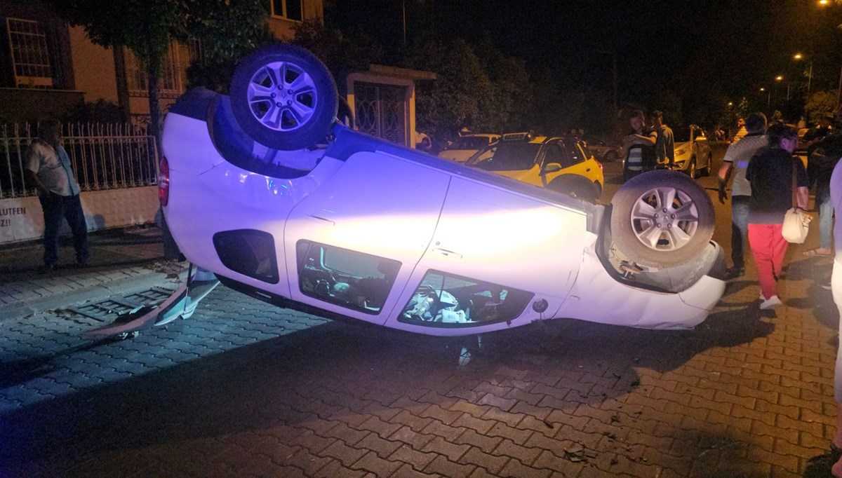 Nazilli’de otomobil takla attı Nazilli’de otomobil takla attı