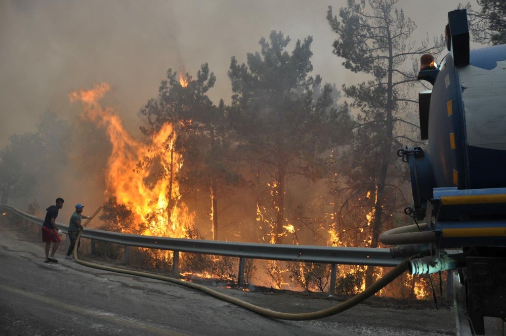 Muğla Datça'da orman yangını - 3
