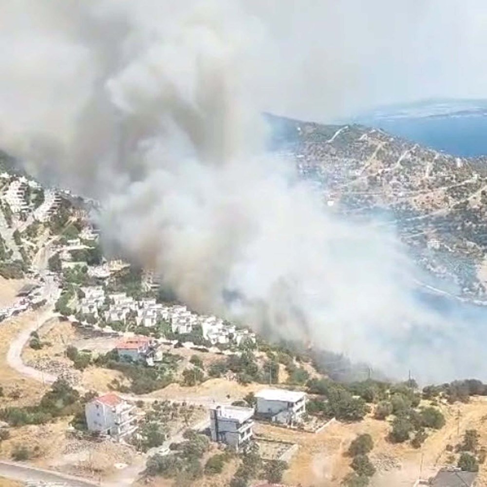 İzmir'de orman yangını: Bir site tahliye edildi - 6