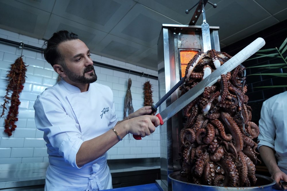 Ankara'da yeni lezzet trendi: Ahtapot döner! - 5