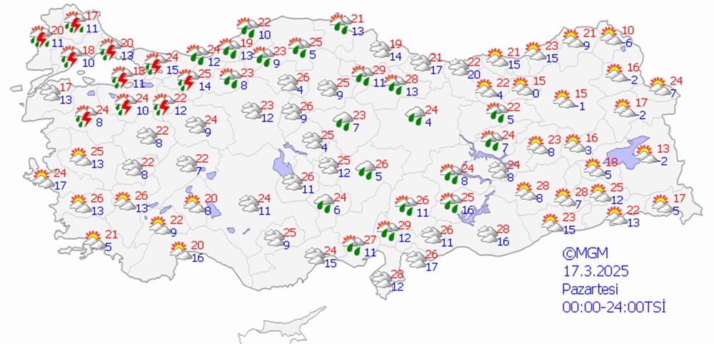 Bahar havası bitti, kış geri geliyor: İstanbul'da bugün yağmur, yarın kar bekleniyor - 6