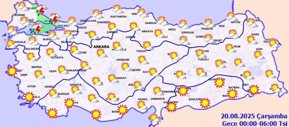 İstanbullular dikkat! Meteoroloji megakentte yağmur için saat verdi - 1