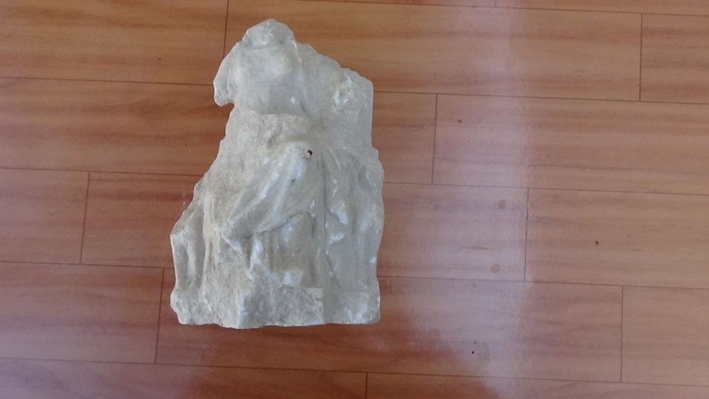 Balıkesir'deki Antandors Antik Kenti'nde 2 bin 350 yıllık Kibele heykeli bulundu - 1