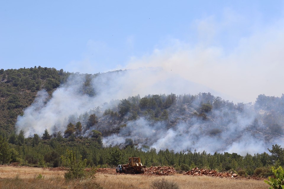 Üç kentte 9 noktada yangın: Bodrum'da iki mahalle tahliye edildi - 6