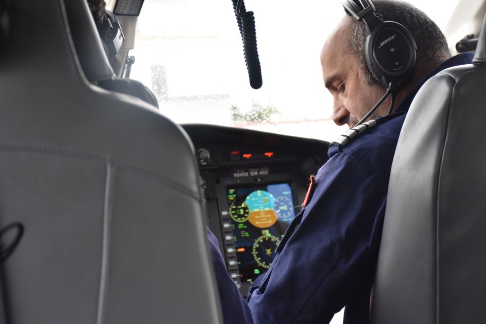 Kural ihlali yapan sürücüler helikopterle denetlendi - 1