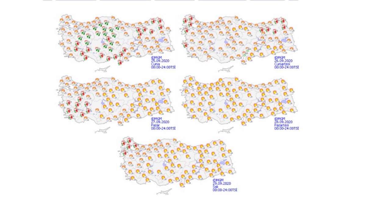 Meteoroloji Genel Müdürlüğünde yer alan bilgiler ise şu şekilde sıralandı.
