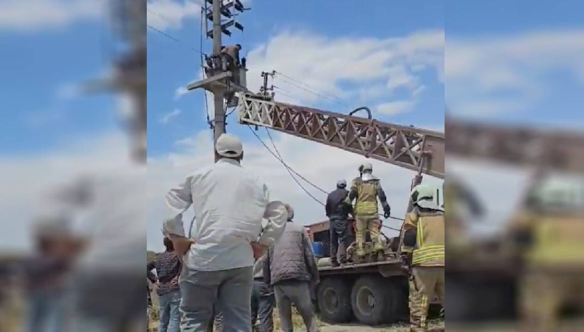 Trafoya çıkan çiftçi akıma kapıldı Trafoya çıkan çiftçi akıma kapıldı