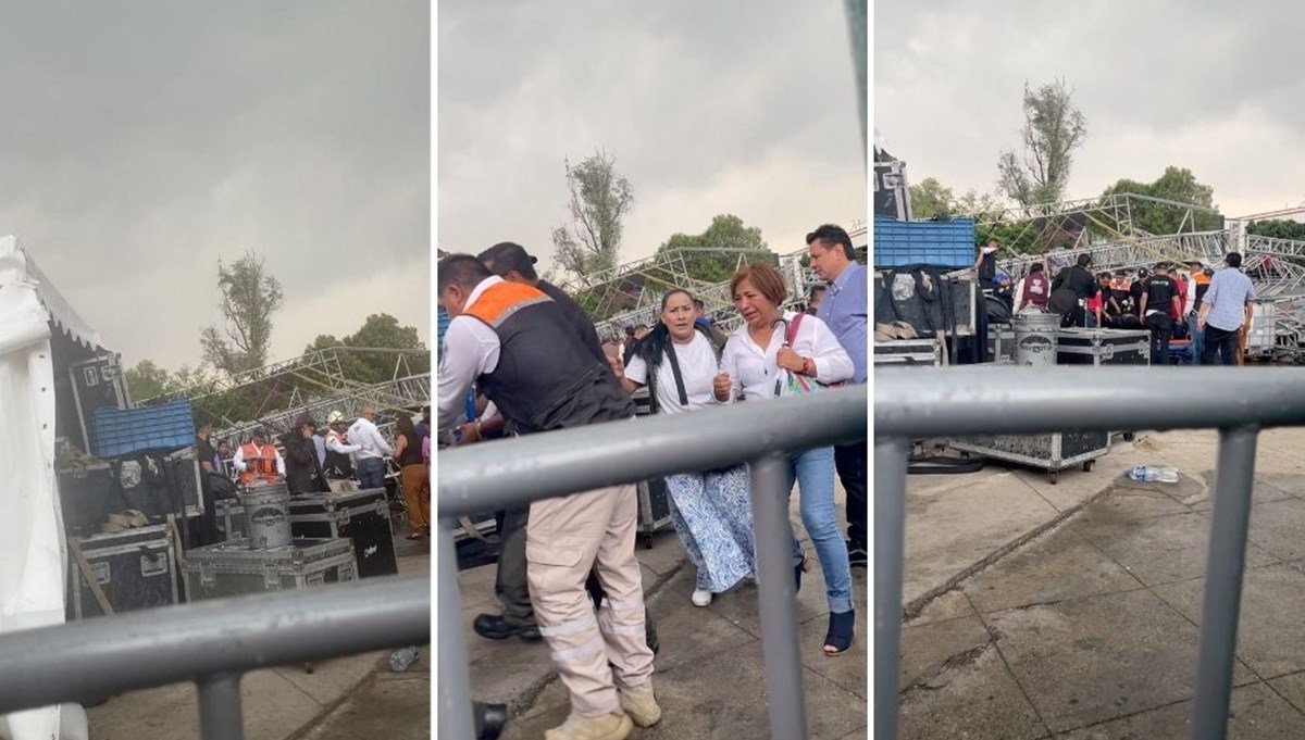 Konser sahnesi çöktü: 7 yaralı Konser sahnesi çöktü: 7 yaralı