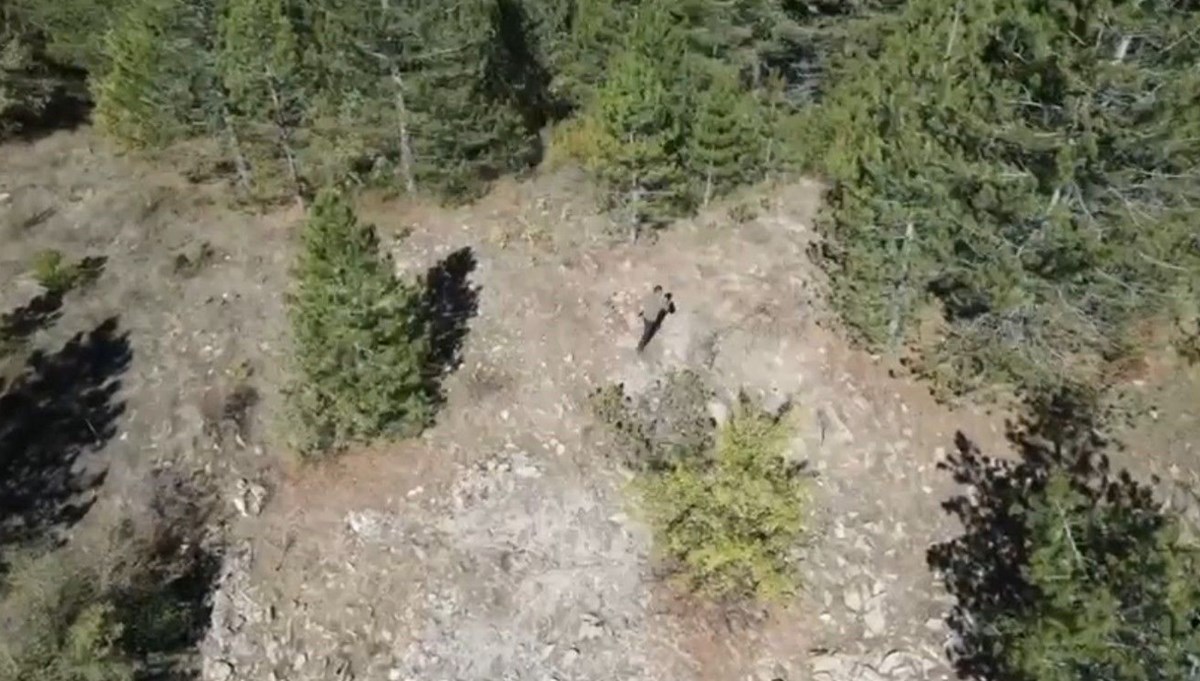 Isparta'da kaçak avcı drone ile yakalandı