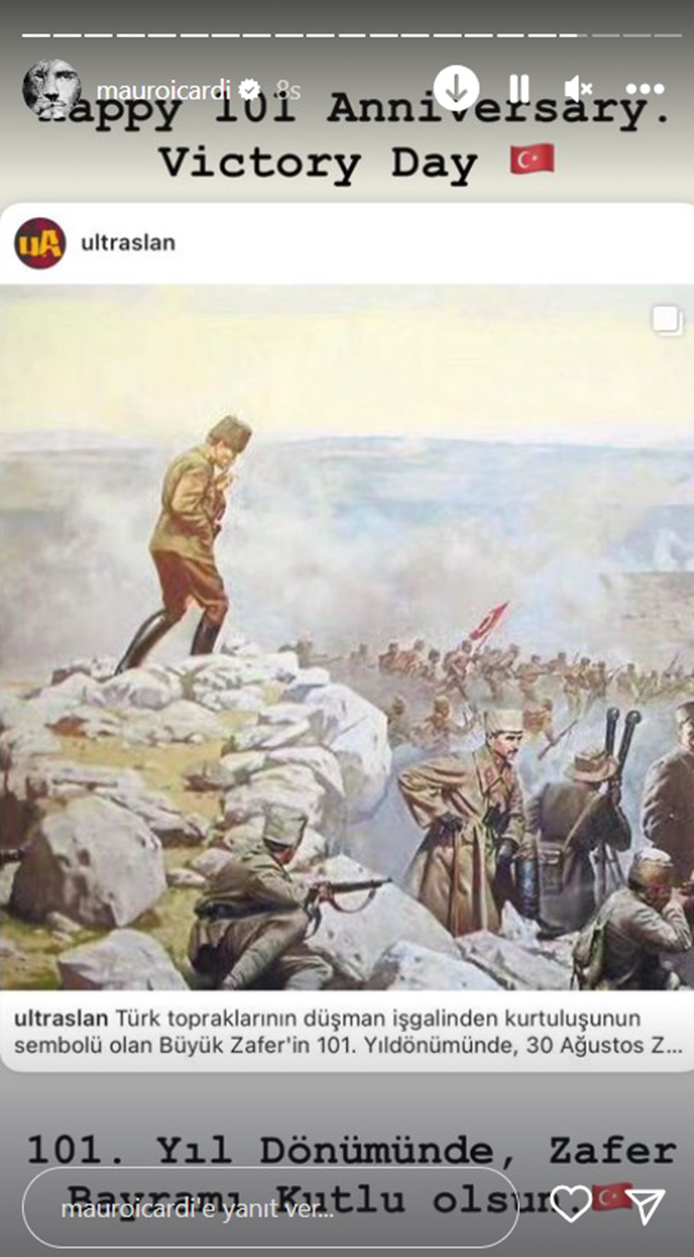 Ünlü isimlerin 30 Ağustos Zafer Bayramı mesajları - 5