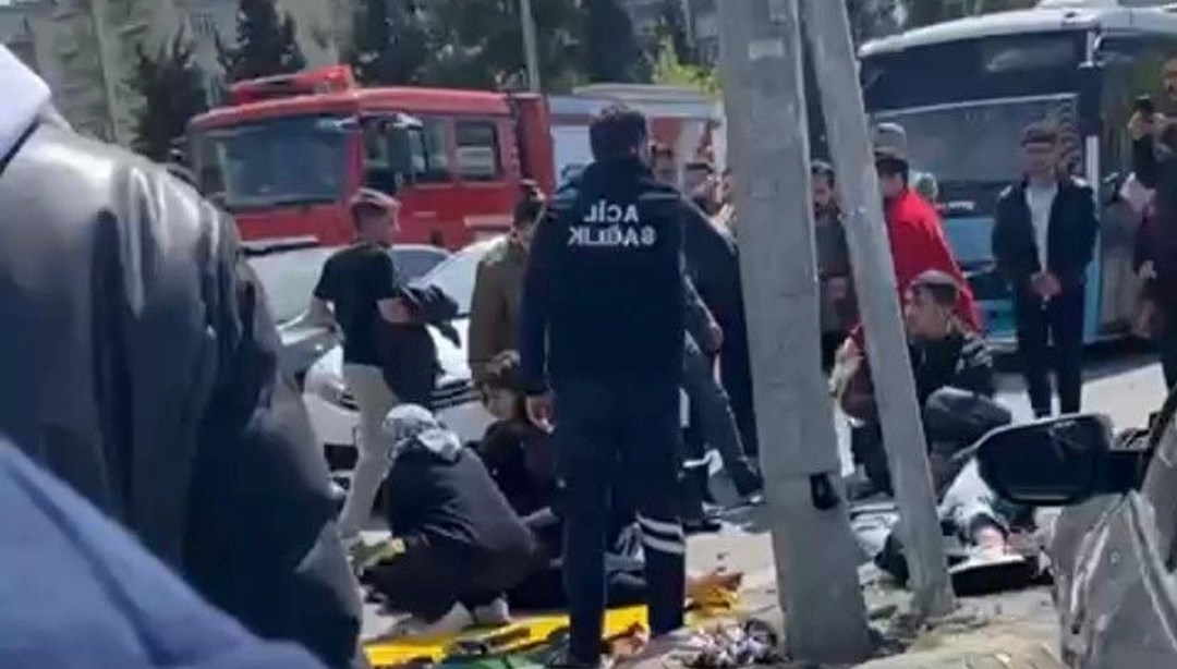 Kahramanmaraş'ta otomobil yayalara çarptı: 5 yaralı