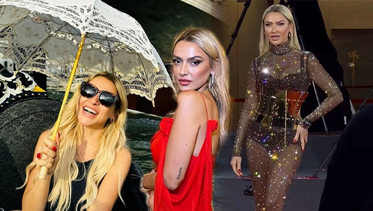 Hadise, Venedik Film Festivali'nin kırmızı halısında
