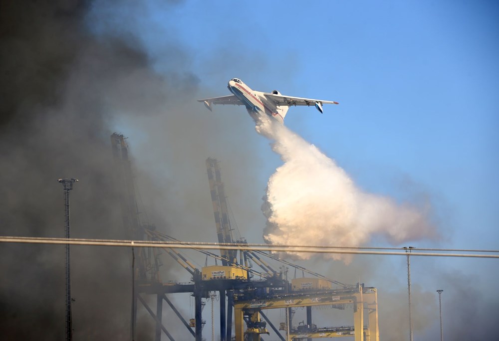 İskenderun Limanı'nda soğutma çalışması devam ediyor - 15