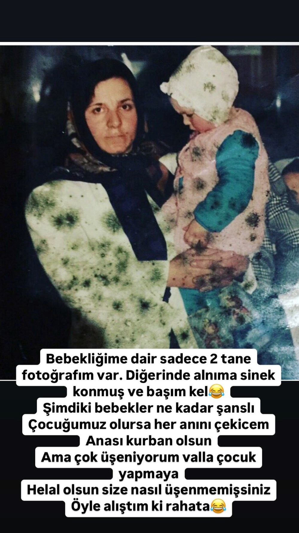 Yasemin Sakallıoğlu'ndan bebeklik fotoğrafı: Şimdikiler çok şanslı (Ünlülerin çocukluk ve gençlik halleri) - 2